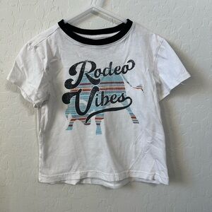 White Rodeo Vibes Short Sleeve Tee